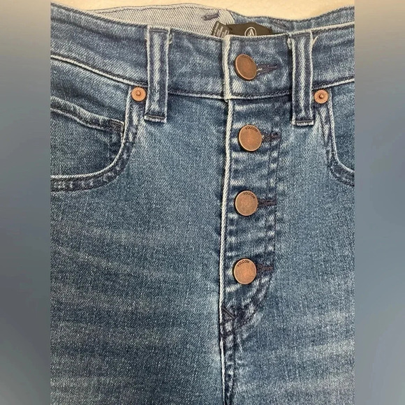 Volcom Jeans | Volcom Super Stoned Skinny High Rise Jeans Women’s Size 27 - Picture 5 of 13